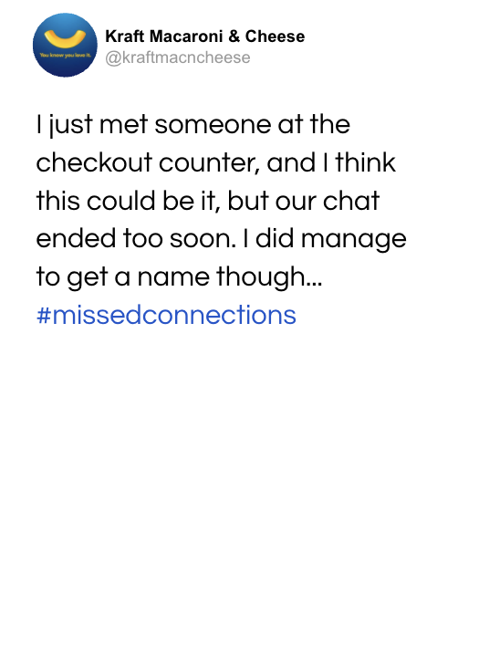 Kraft Macaroni & Cheese and Cholula social conversation screenshot 1